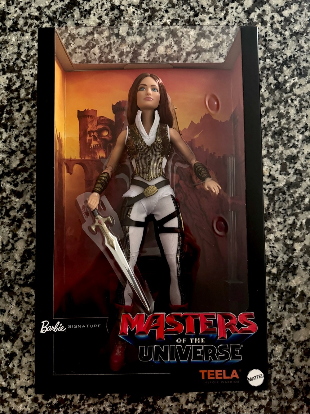 Mattel Masters of the Universe Teela Doll - Black, White & Gold Artwork